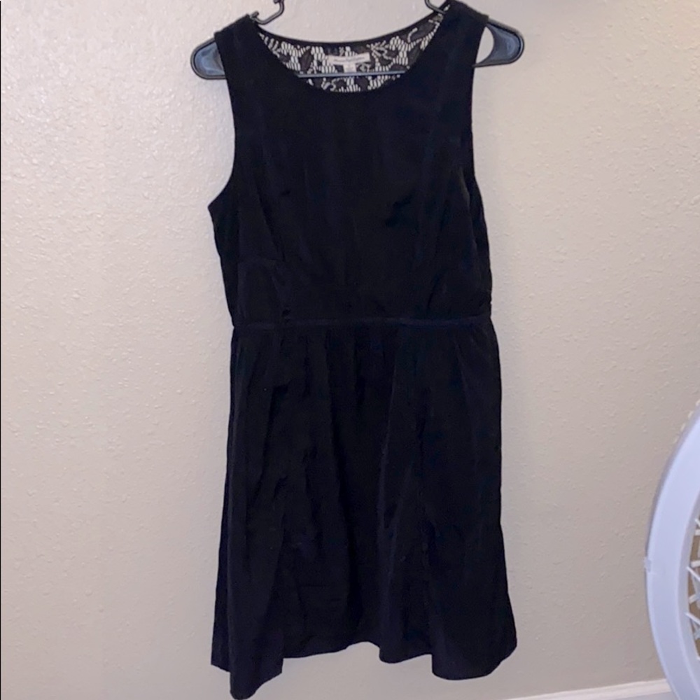 Black Lace High Neck Dress